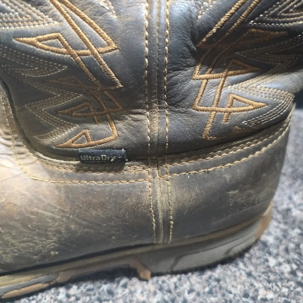 Irish Setter Marshall 83912 Mens 10.5 E2 Steel Toe Pull-On Work Boots Distressed
